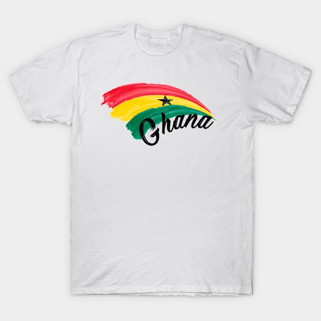 Ghana flag T-Shirt by SerenityByAlex